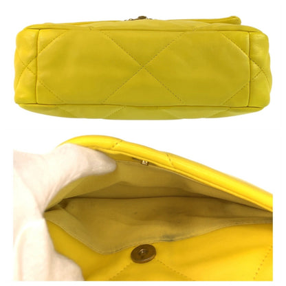 Chanel Chanel Matelasse 19 Coco Mark Turnlock Yellow Gold Hardware Lambskin Chain Shoulder Bag