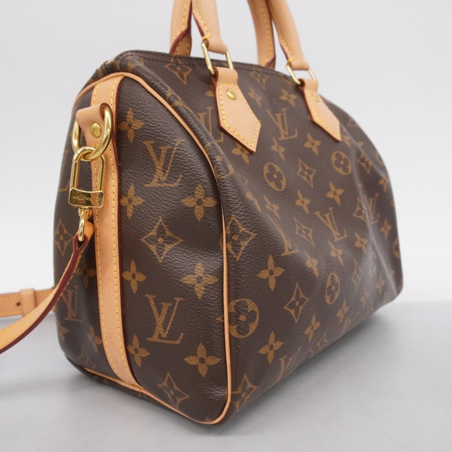 Louis Vuitton Monogram Speedy Bandouliere 25 Handbag M46977 Brown 2-Way Bag