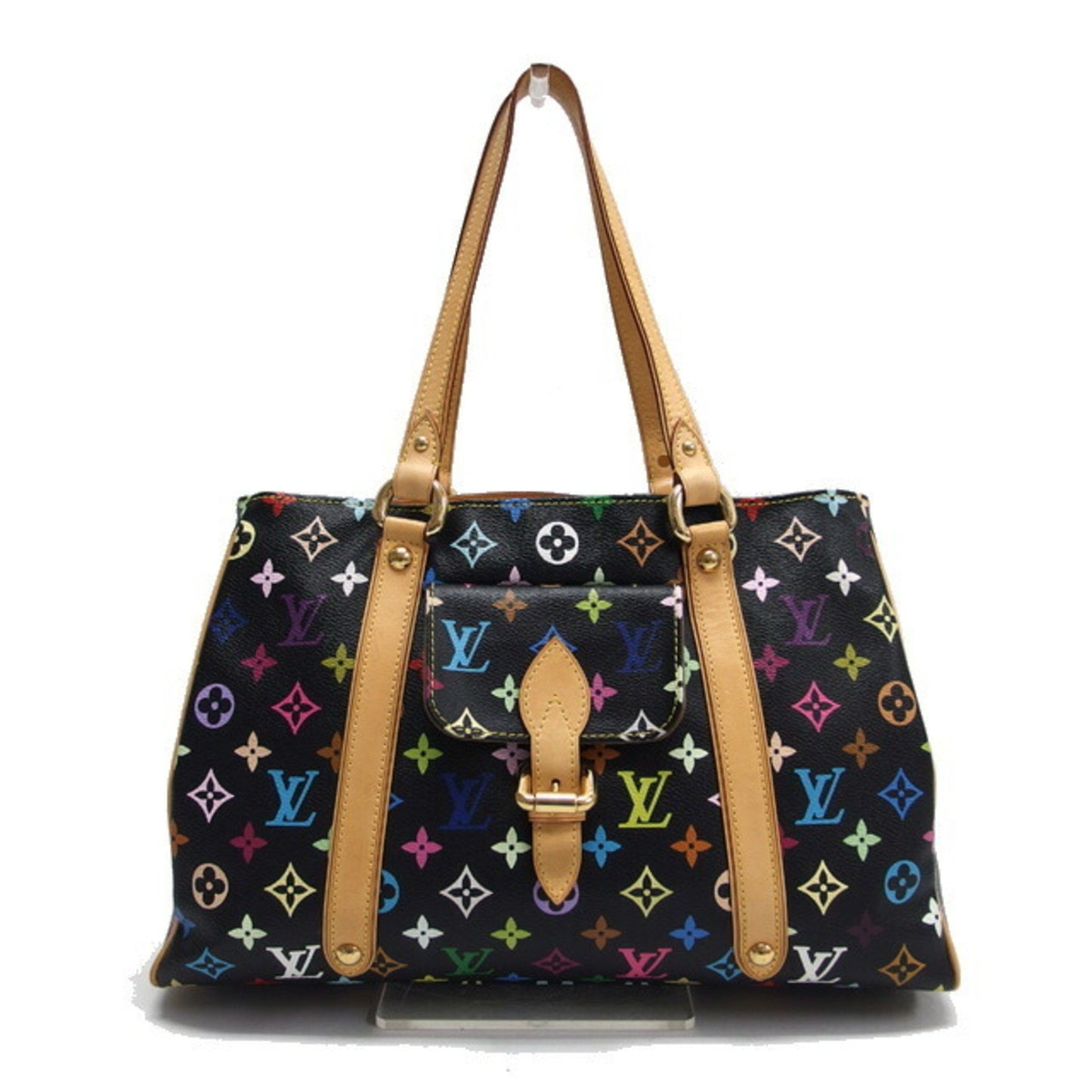 Louis Vuitton Monogram Multicolore Aurelia Mm Tote Bag Black