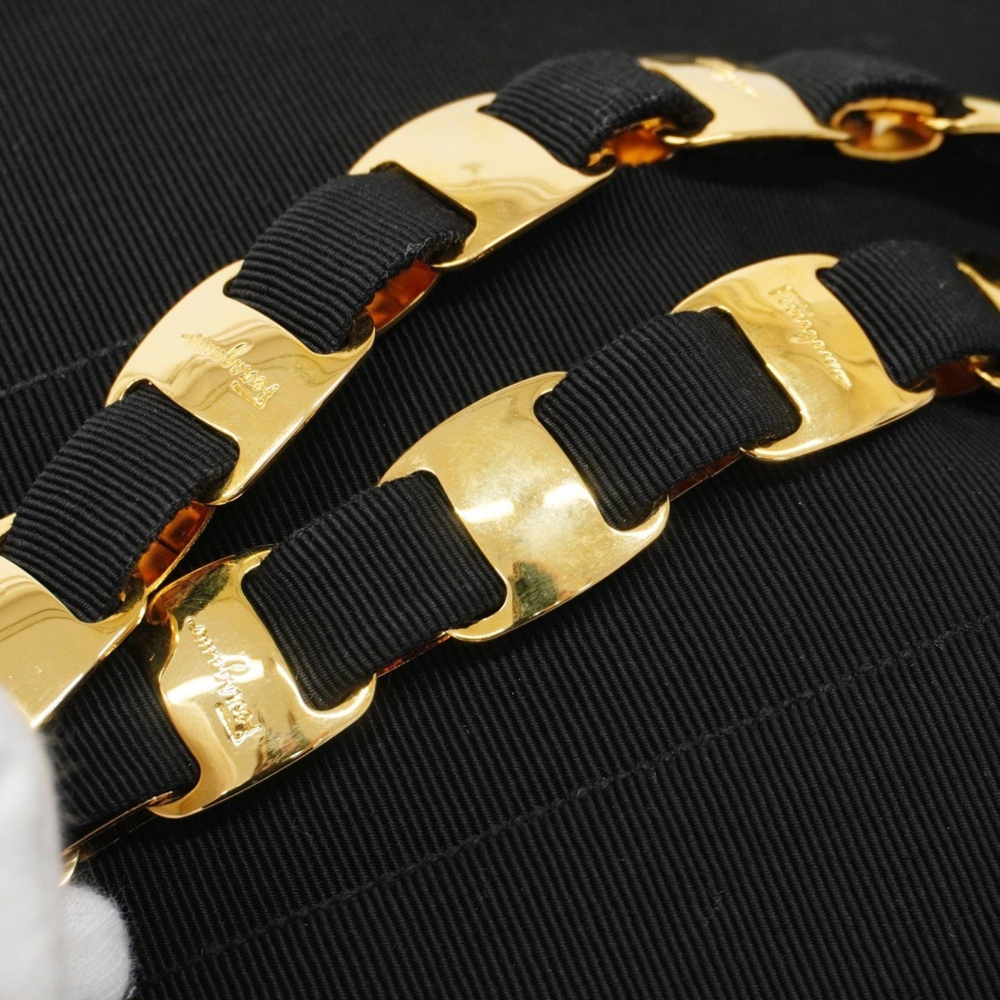 Salvatore Ferragamo Vara Canvas Tote Bag