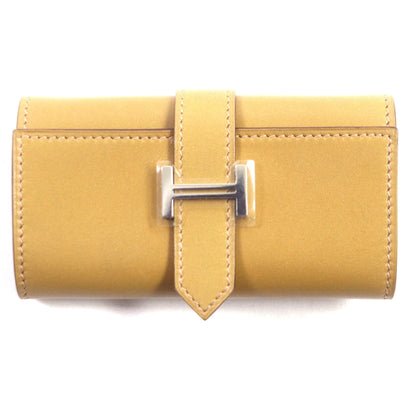 Hermes Bearn Craft 6-Ring Box Calf Leather Key Case With Silver Hardware