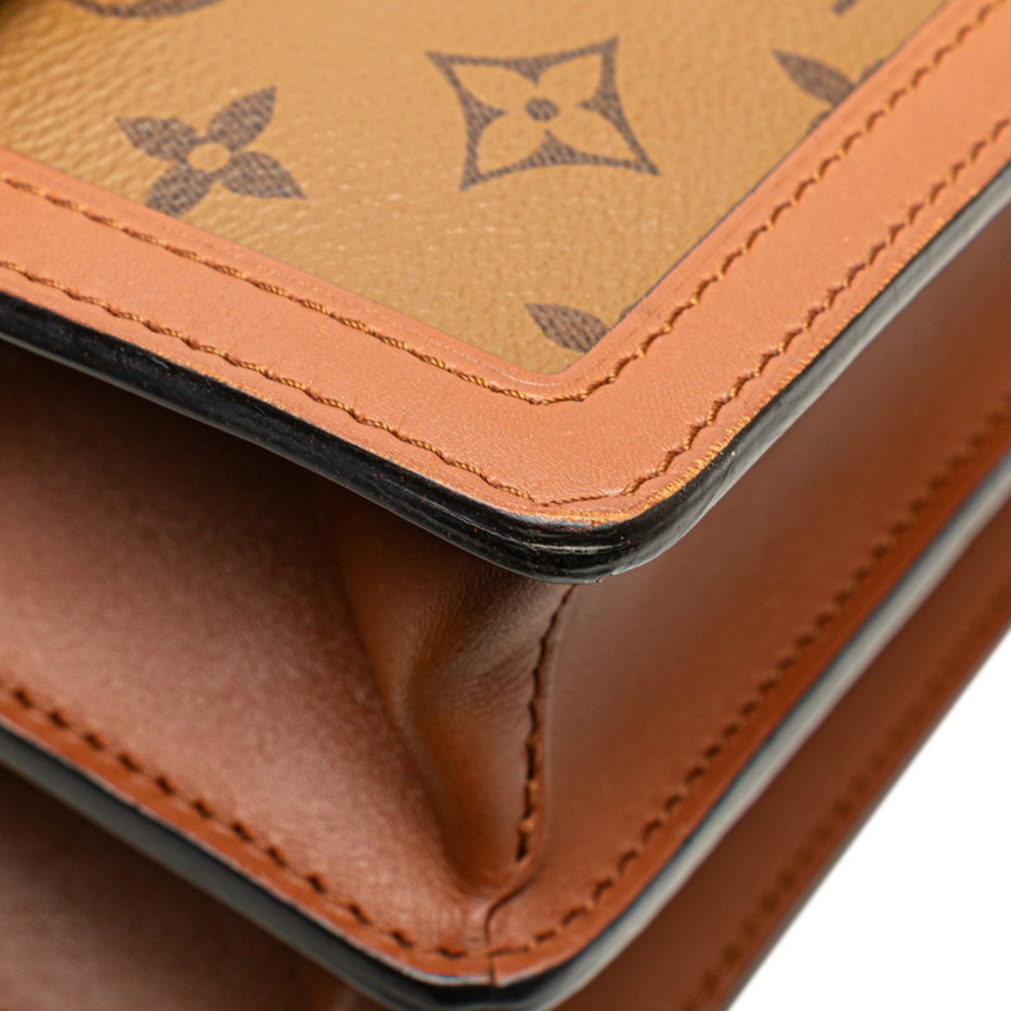 Louis Vuitton Monogram Reverse Dauphine Mm Shoulder Bag/Handbag 2-Way M45958 Brown Leather