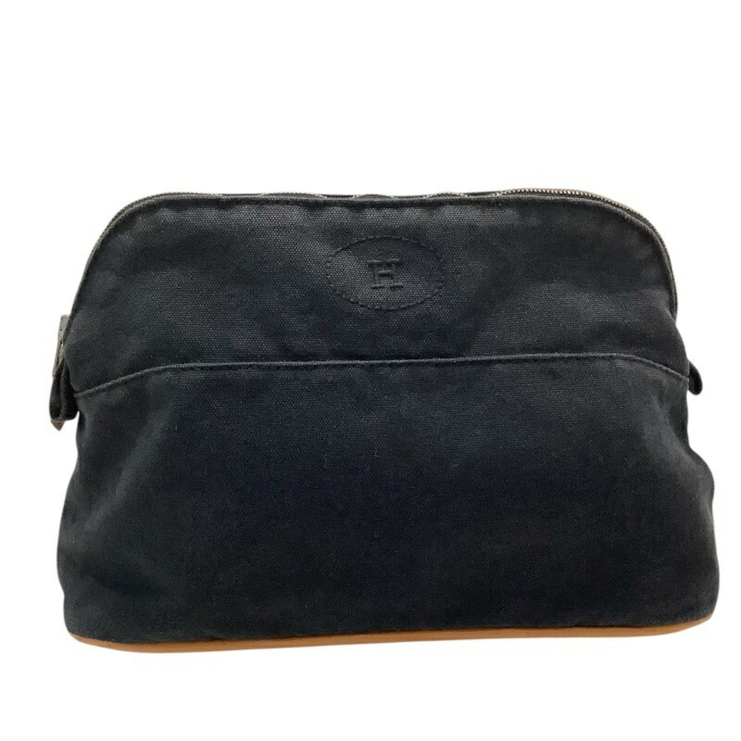 Hermes Herms Bolide Pouch Gm Black Canvas Kb-9530