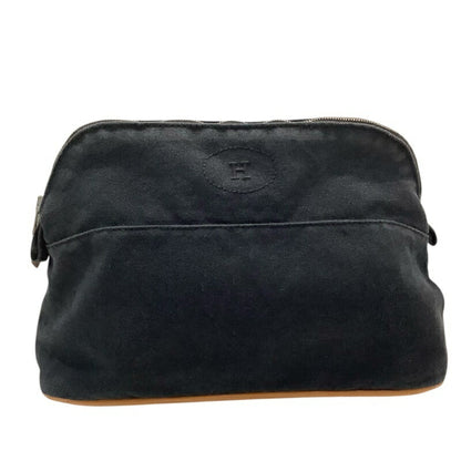 Hermes Herms Bolide Pouch Gm Black Canvas Kb-9530