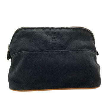 Hermes Herms Bolide Pouch Gm Black Canvas Kb-9530