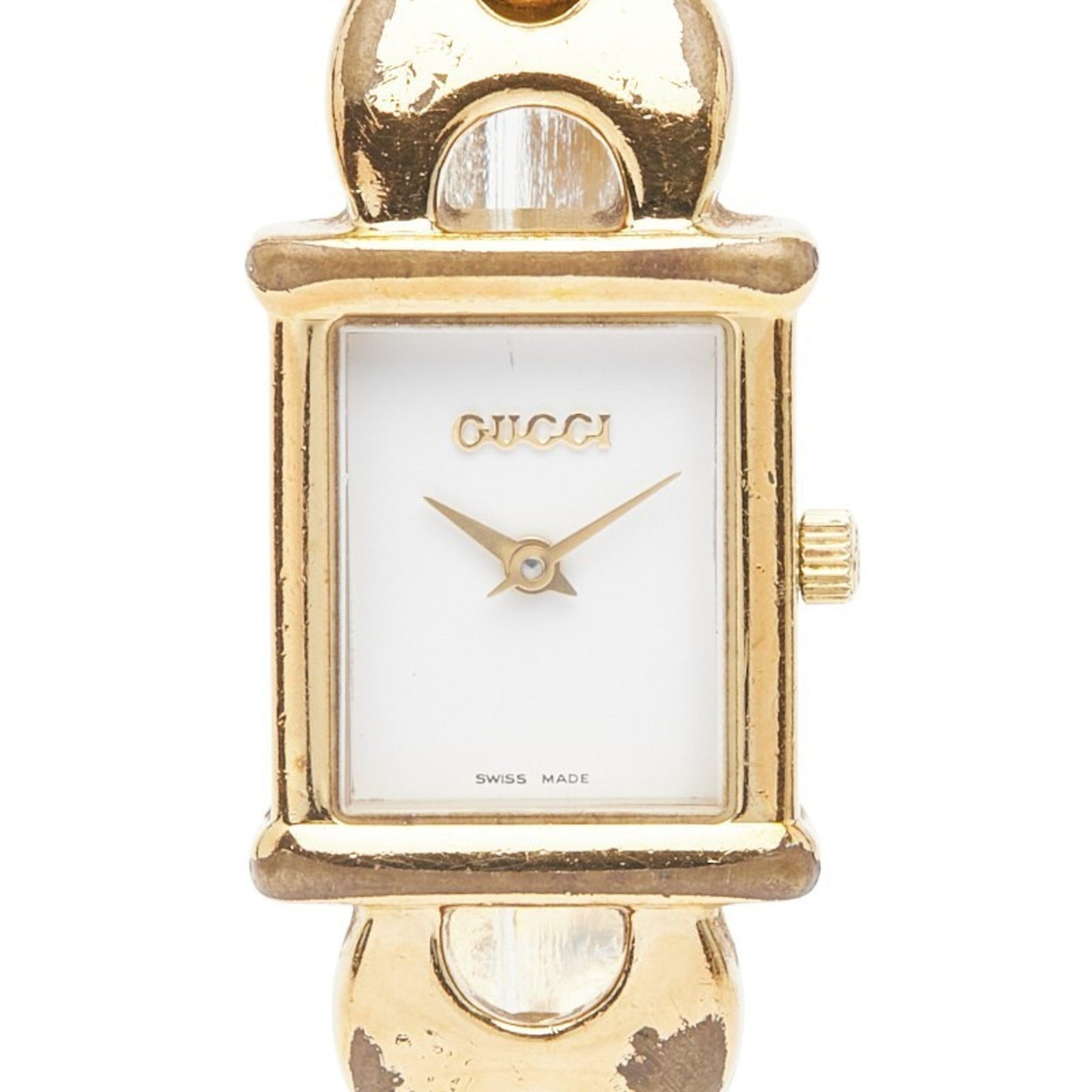 Gucci 1800L Quartz Watch With White Dial And Stainless Steel