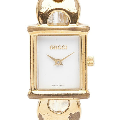 Gucci 1800L Quartz Watch With White Dial And Stainless Steel