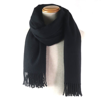 Hermes 100% Cashmere Shawl/Scarf With Embroidered Logo And Fringe