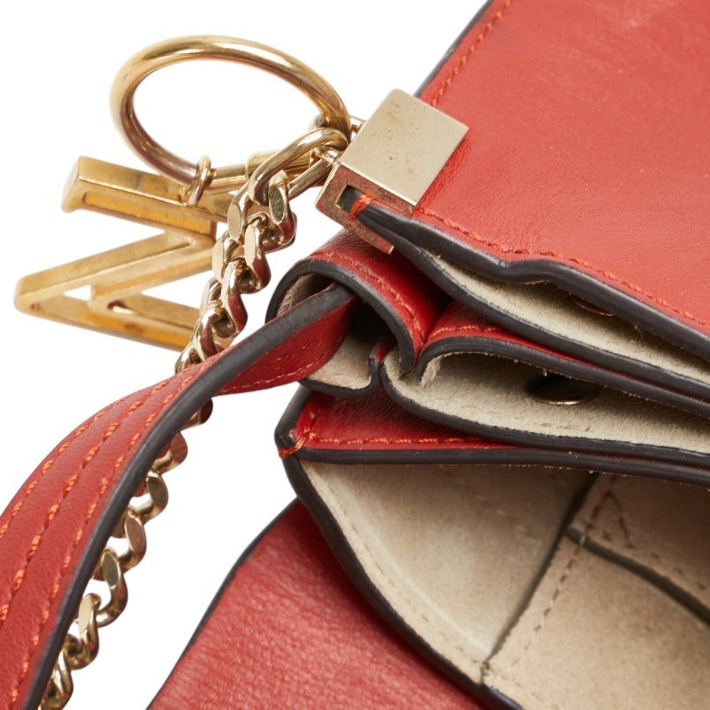 Chlo Chloe Faye Small Crossbody Shoulder Bag In Red Suede