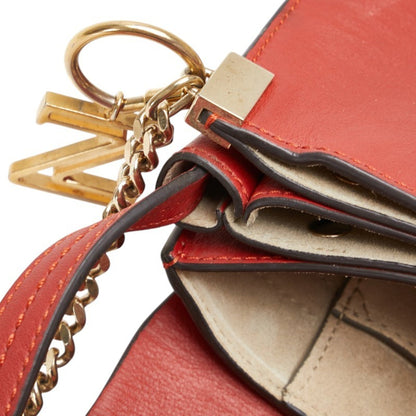 Chlo Chloe Faye Small Crossbody Shoulder Bag In Red Suede