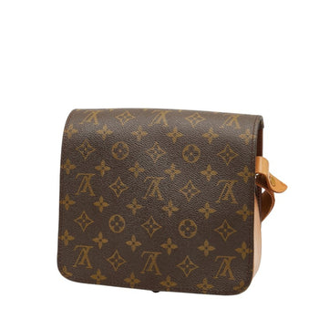 Louis Vuitton Monogram Carte Cher Mm Crossbody Shoulder Bag M51253 Brown Leather