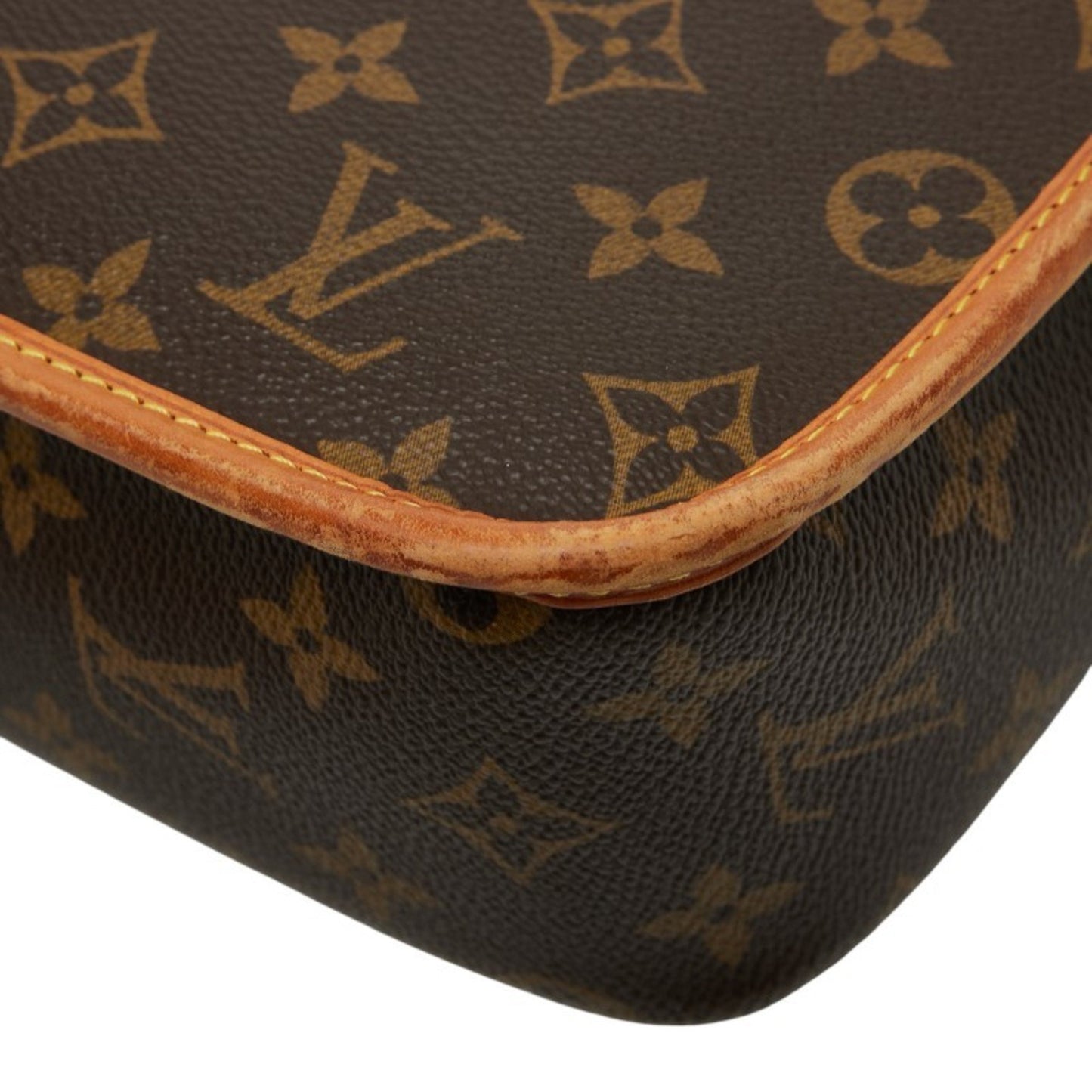 Louis Vuitton Monogram Sologne Crossbody Shoulder Bag M42250 Brown Leather
