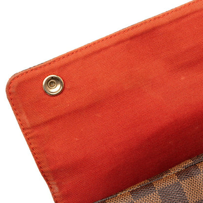 Louis Vuitton Damier Naviglio Shoulder Bag N45255 Brown Leather