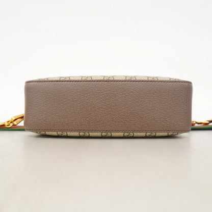 Gucci Gg Supreme Sherry Line Neo Shoulder Bag 476466 Brown