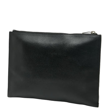 Saint Laurent Logo Clutch Bag In Black