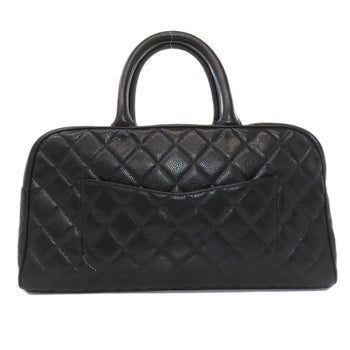 Chanel Matelasse Coco Mark Gold Hardware Boston Bag In Grained Calfskin