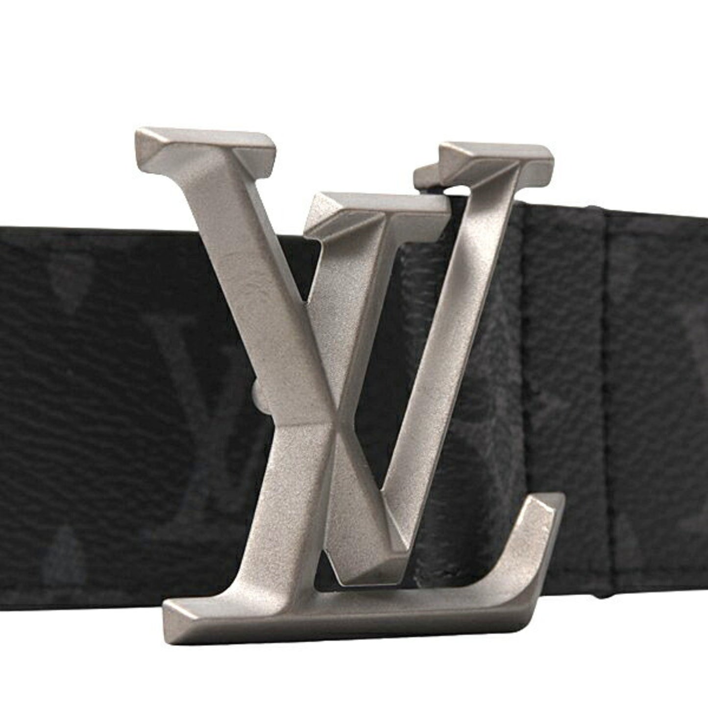 Louis Vuitton Men'S Monogram Eclipse Belt With Pyramid Design