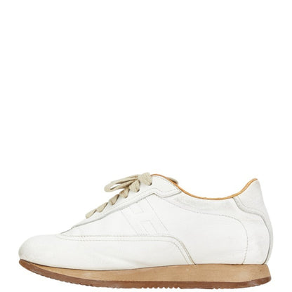 Hermes Quick Sneakers Size: 36 White Leather