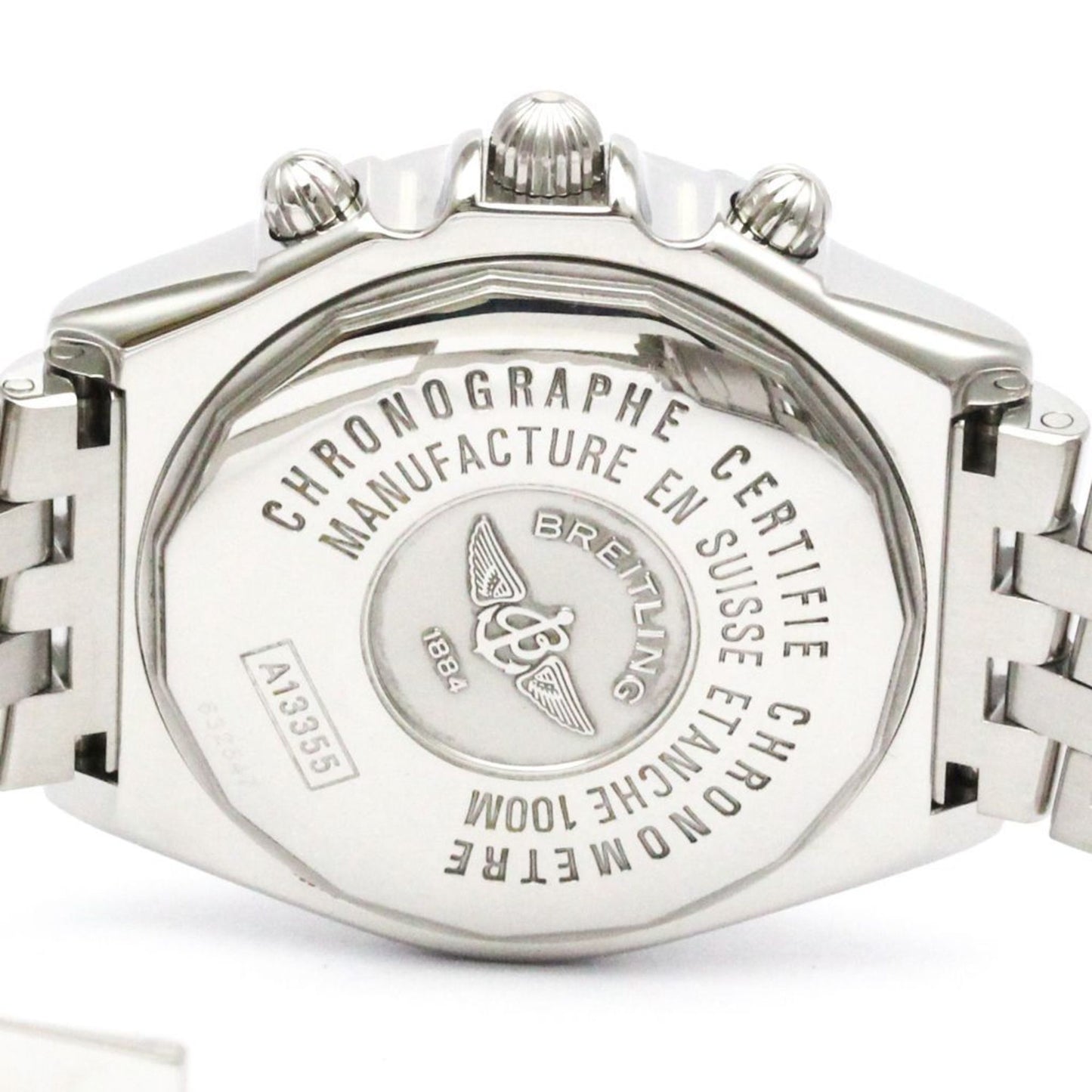Breitling Crosswind Chronograph Steel Automatic Watch A13355 Polished