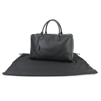 Loewe Amazona 44 Boston Bag Leather Black 352.38La02 Silver Hardware