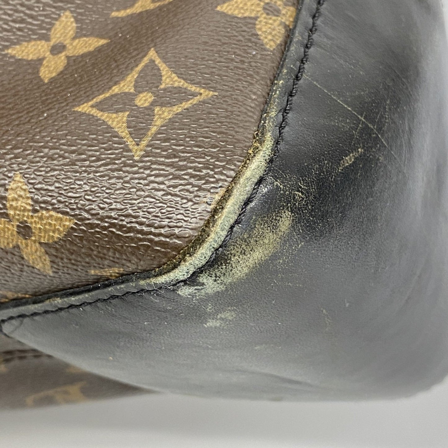 Louis Vuitton Monogram Macassar Torres Shoulder Bag M40387 Brown/Black