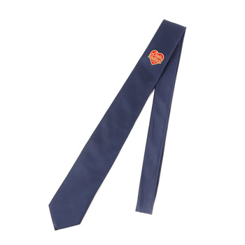Louis Vuitton Louis Vuitton Necktie Nigo Lv Made Heart Silk Cravate Mp3220 Navy Blue