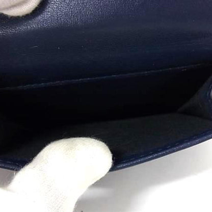 Jimmy Choo Jayden Tri-Fold Wallet In Navy Leather