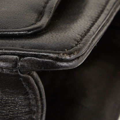 Chanel Coco Mark Clutch Bag Black Lambskin