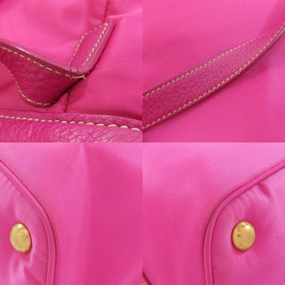 Prada Metal Tote Bag Nylon Material