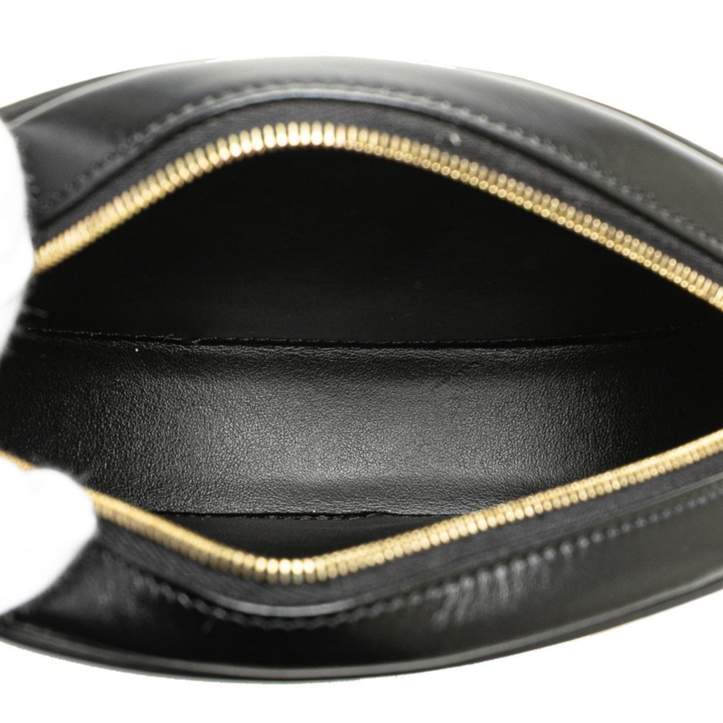 Celine Triomphe Shoulder Bag In Black Leather