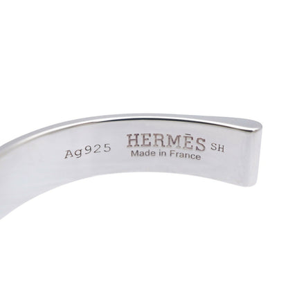 Hermes Boucle Cellier Bangle Silver 925 Bracelet 1059Hermes
