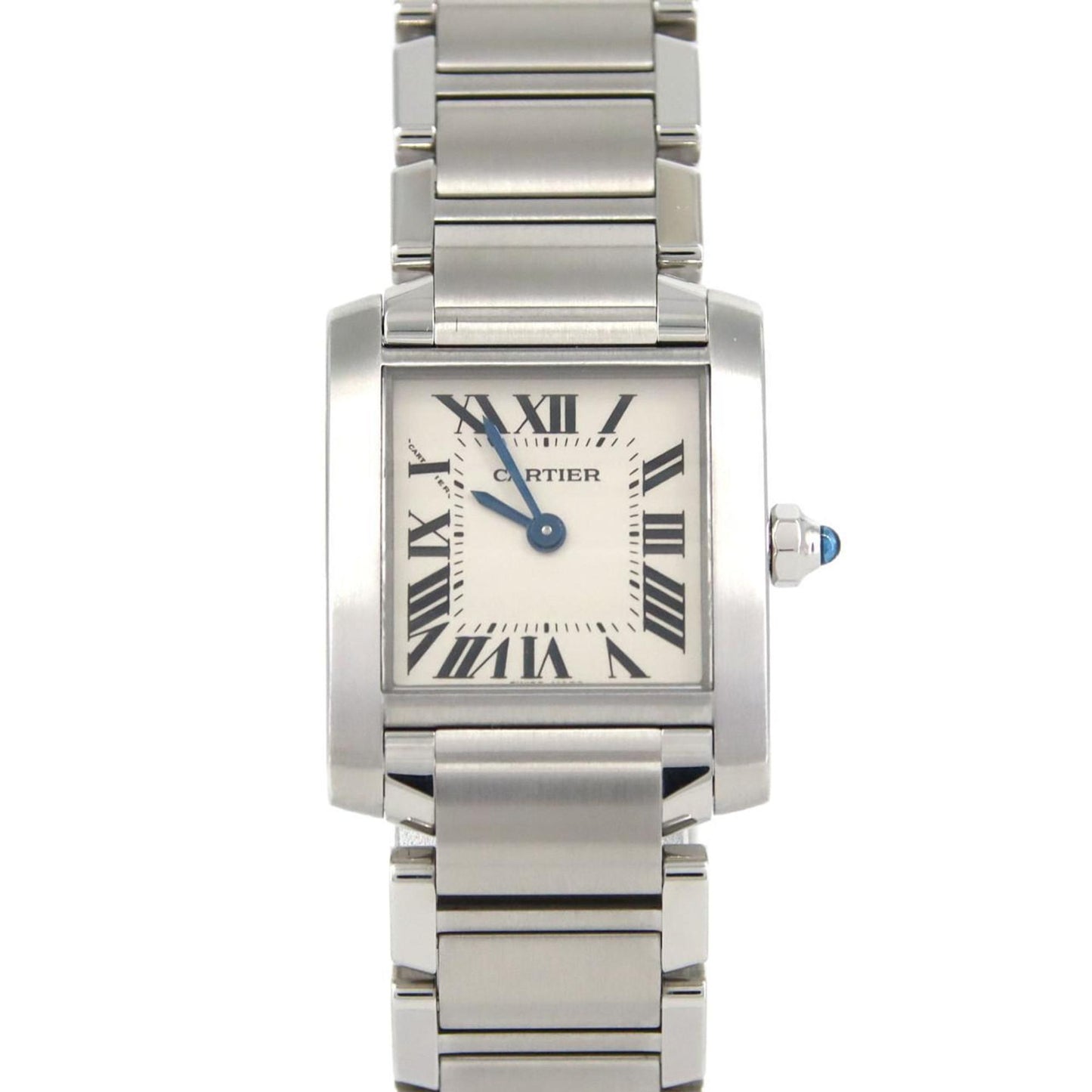Cartier Tank Franaise Sm W51008Q3 Stainless Steel Quartz Watch