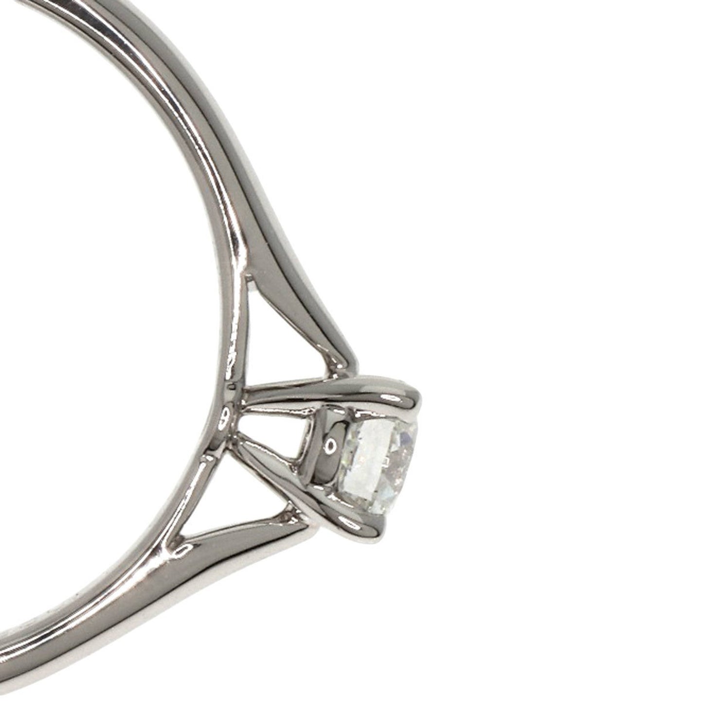 Cartier Solitaire Diamond Ring In Platinum Pt950
