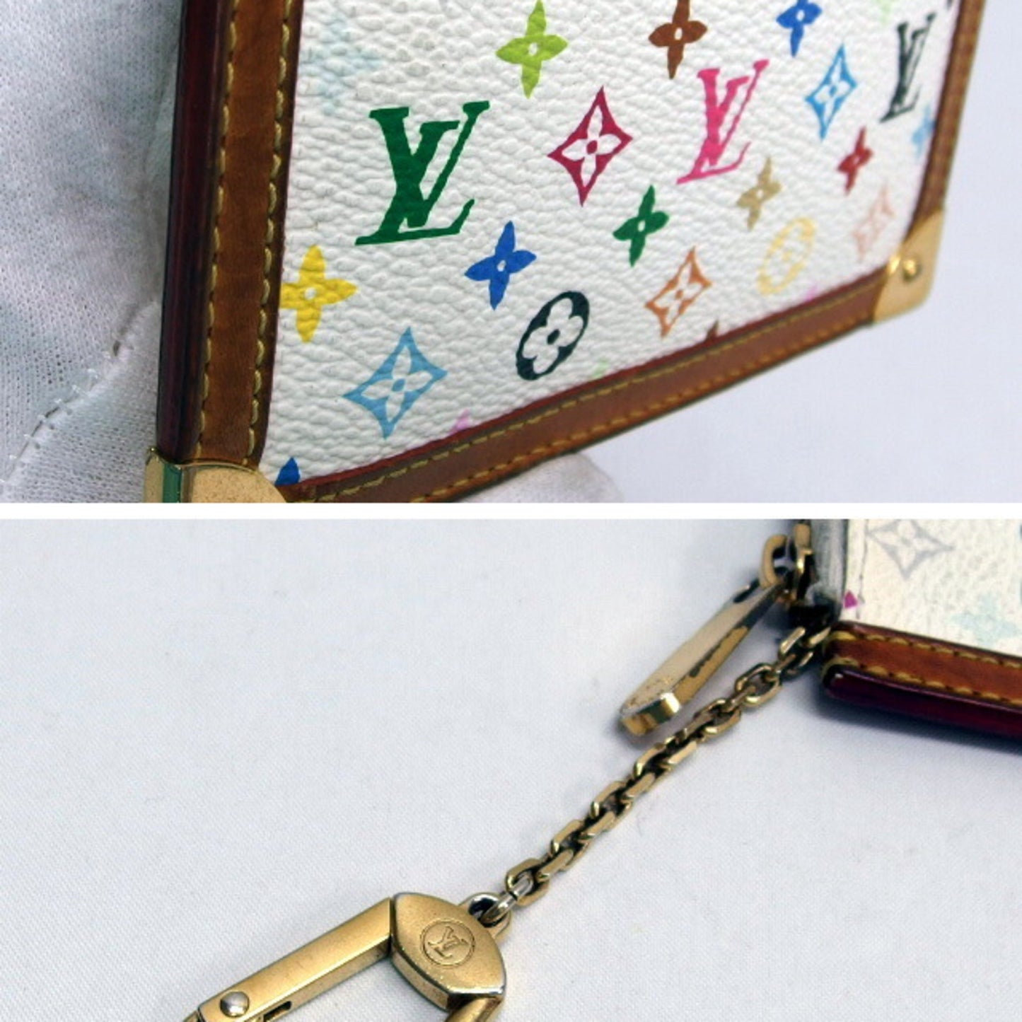 Louis Vuitton Monogram Multicolore Pochette Cles Coin Case