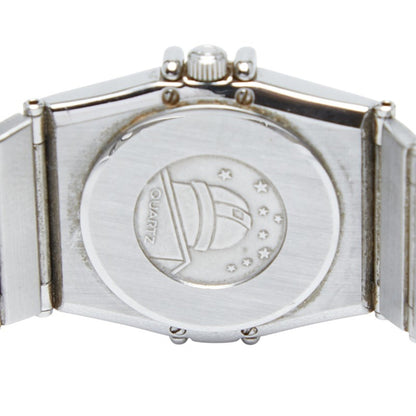 Omega Constellation Quartz Watch With Silver Dial And Stainless Steel