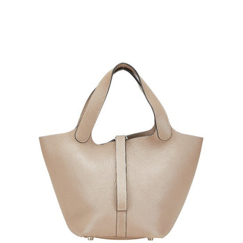 Hermes Picotin Pm Handbag Etoupe Grey Taurillon Clemence