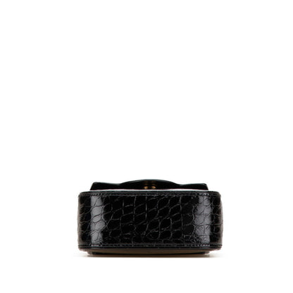 Versace Medusa Crocodile Embossed Handbag/Shoulder Bag