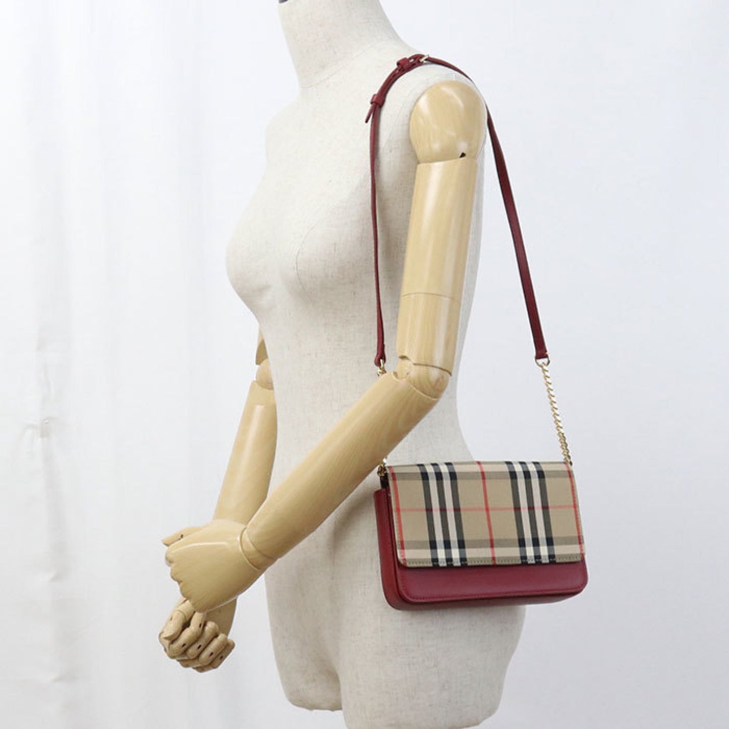 Burberry Nova Check Chain Shoulder Bag