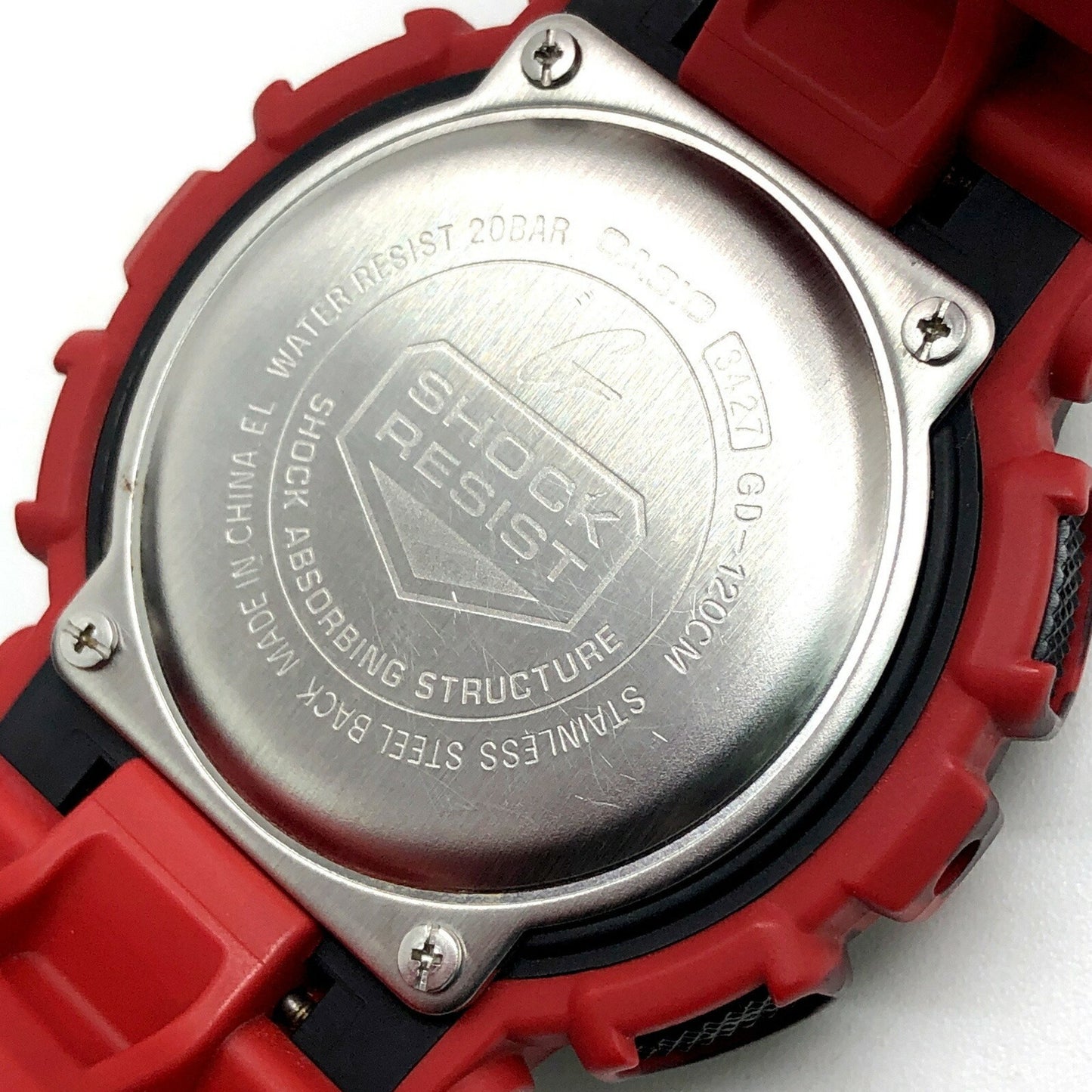 G-Shock Casio Gd-120Cm-4 Camouflage Series Big Case Digital Watch In Red
