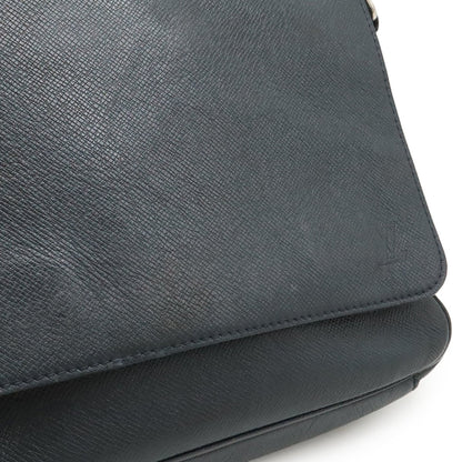 Louis Vuitton Louis Vuitton Taiga Roman Pm Shoulder Bag Leather Ardoise Black M32852
