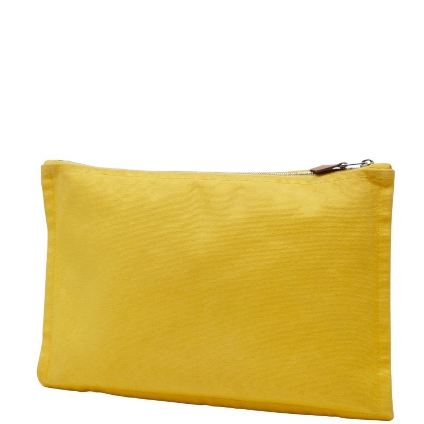 Hermes Yachting Mm Clutch Bag/Second Bag/Pouch Yellow Canvas