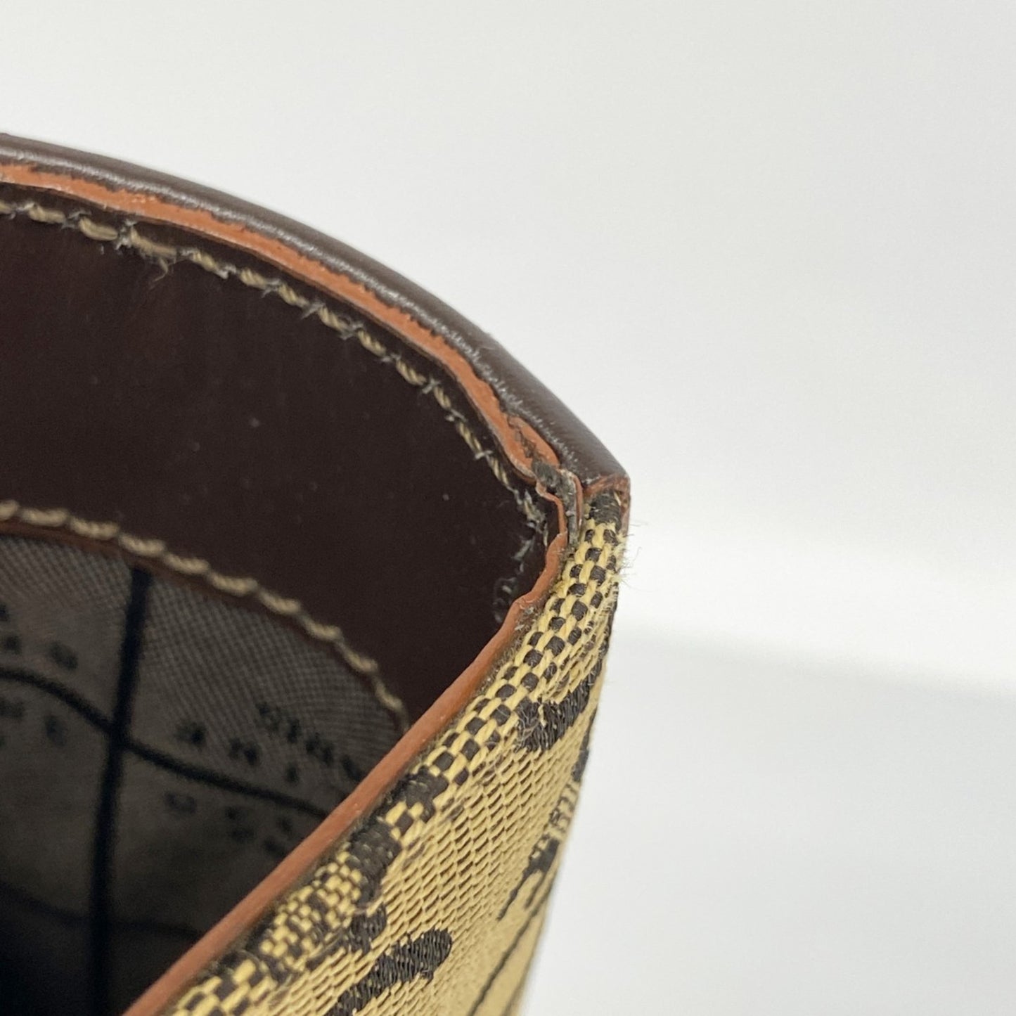 Celine Tote Bag C Macadam Canvas Beige Brown