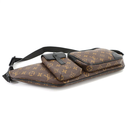 Louis Vuitton Louis Vuitton Monogram Macassar Christopher Bum Bag Body Waist Pouch Black M45337