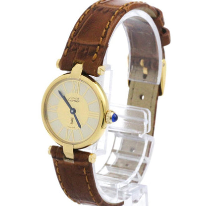 Cartier Must Vendome Vermeil Gold Plated Quartz
