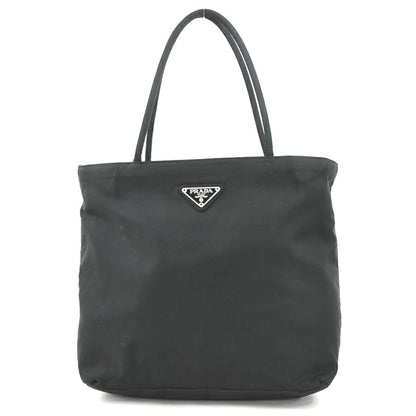 Prada Handbag Nylon Black Silver