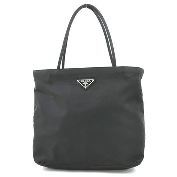 Prada Handbag Nylon Black Silver