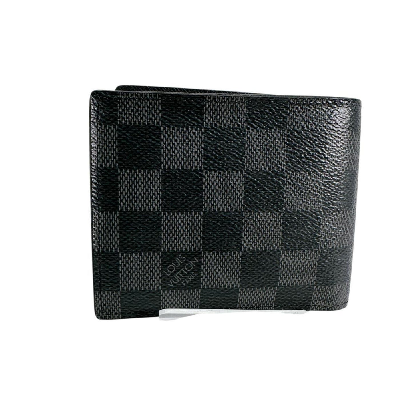Louis Vuitton Louis Vuitton Bi-Fold Wallet Wallet Damier Graphite Portefeuille Marco Canvas N62664