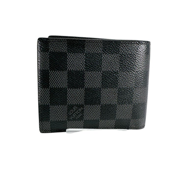 Louis Vuitton Louis Vuitton Bi-Fold Wallet Wallet Damier Graphite Portefeuille Marco Canvas N62664