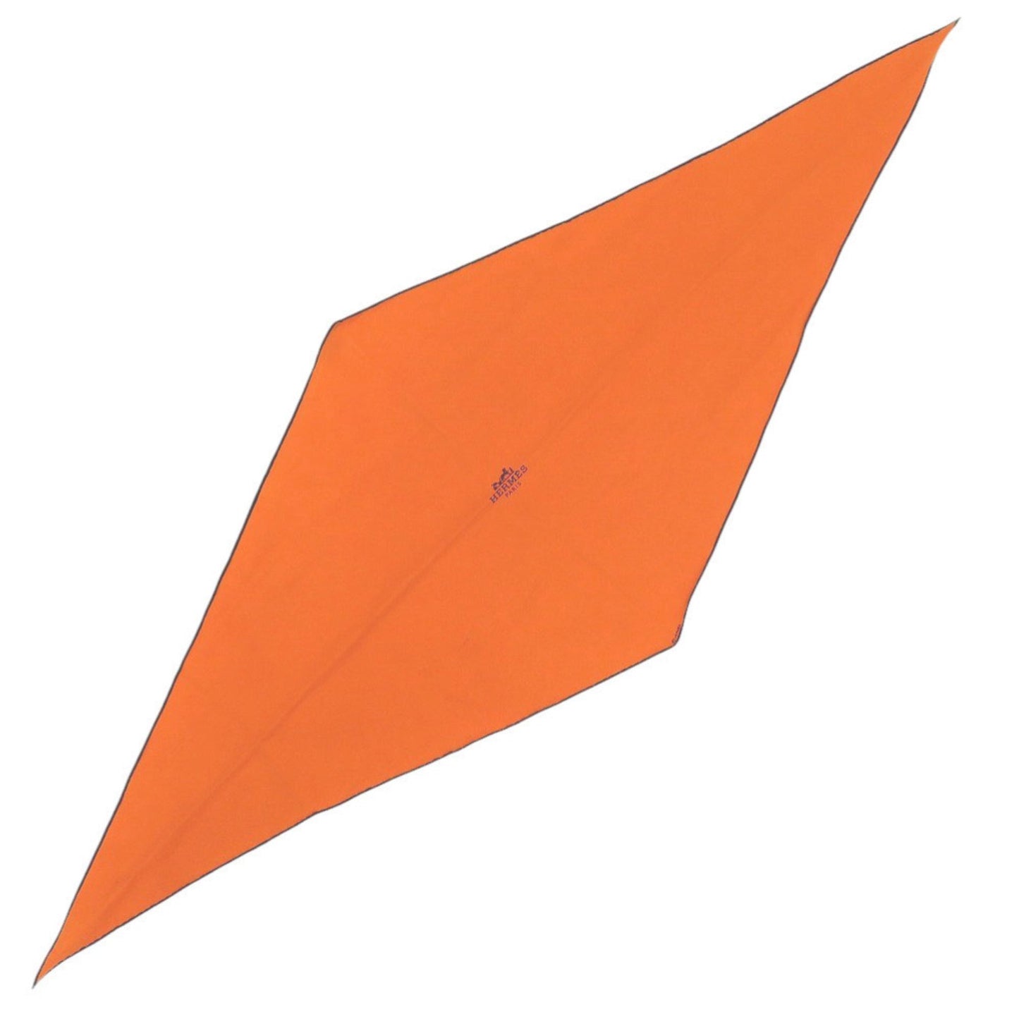 Hermes Losange Silk Orange Scarf Muffler 0082 Hermes