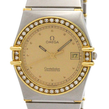 Omega Constellation Diamond 18K Gold Steel